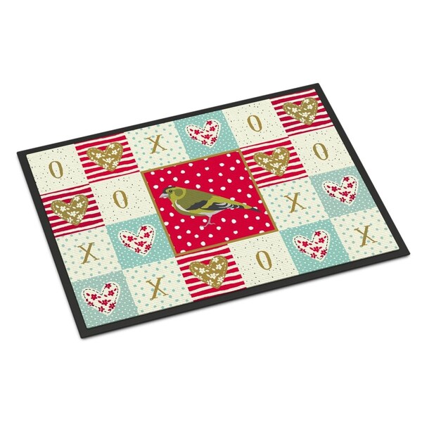 Carolines Treasures 18 x 27 in. Siskin Love Indoor or Outdoor Mat CK5514MAT - main